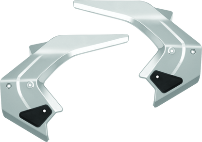 Chrome Kuryakyn Omni Frame Covers for 2018-2020 Honda Gold Wing GL1800, showing shiny metal finish and tailored fit.