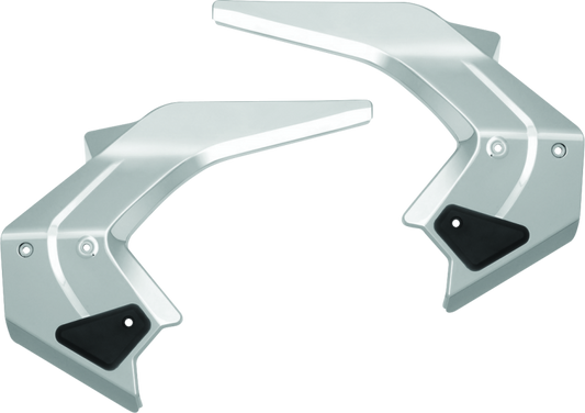 Chrome Kuryakyn Omni Frame Covers for 2018-2020 Honda Gold Wing GL1800, showing shiny metal finish and tailored fit.
