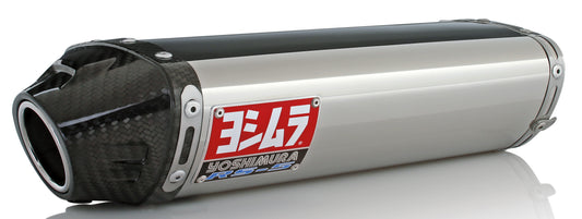 YOSHIMURA Yoshimura RS-5 Slip-On Exhaust with stainless steel and carbon fiber finish for motorcycle performance and style