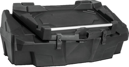 QuadBoss Expedition Series cargo box mounted on Can-Am Commander 1000 ATV, outdoor storage solution for 2011-2014 models.
