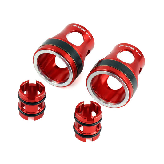 ZETA ZETA Lowdown Inner Kit 30mm for KYB Twin Chamber AOS Front Forks, part number ZE56-31050, showing the fork components