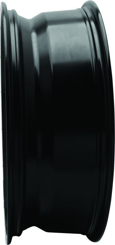 QuadBoss Slicer 20x7 PowerSports wheels with limited edition bull logo center caps, showcasing rugged off-road design and finish