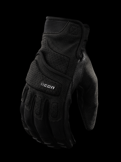 ICON Women's Superduty3™ Gloves - Black - Small 3302-0919 - Howling Moto