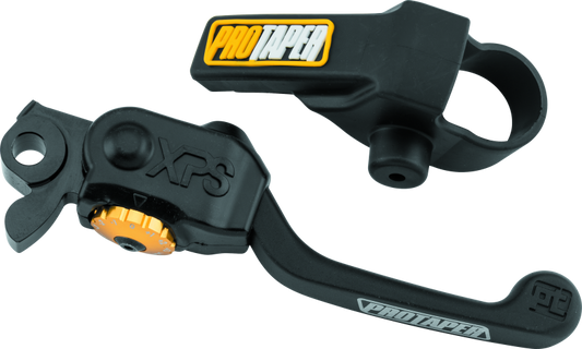 ProTaper Kawasaki Yamaha XPS front brake lever in black with ergonomic design for motorcycle braking control