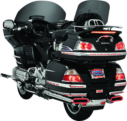 Kuryakyn LED lighted trunk lid handle for Honda Gold Wing GL1800, 2001-2005, showing the handle with integrated LED lighting.