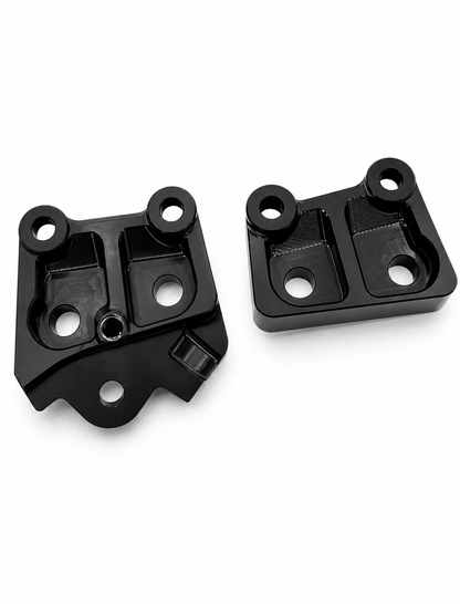 Talaria XXX Metal Foot Peg Brackets | CNC Upgrade Mounts (Black & Chrome)