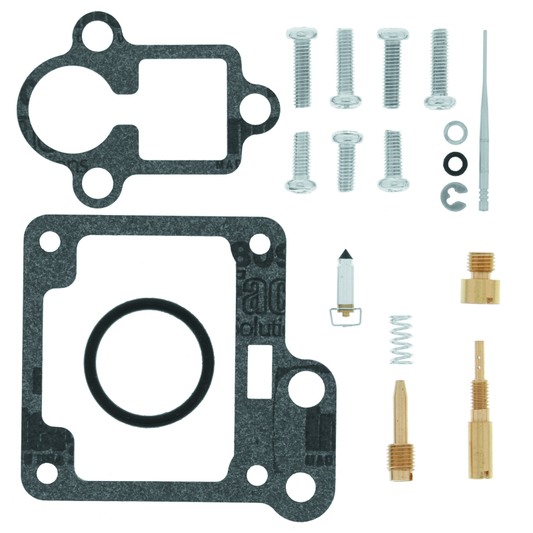 QuadBoss Yamaha YFM50R Raptor carburetor kit with repair components, including detailed parts for 2004-2008 models