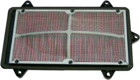 Hiflofiltro HFA3903 air filter for high-performance engines, showing the cylindrical filter element with brand labeling.