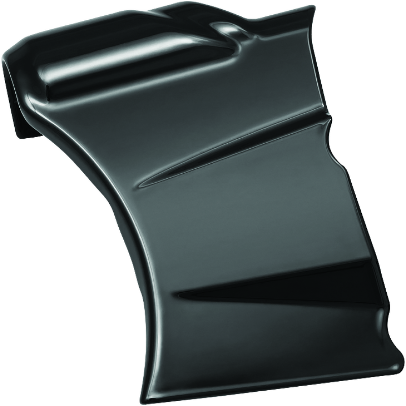 Kuryakyn Precision Oil Line Cover in black for Harley Davidson 2018 models, shown installed on motorcycle engine area