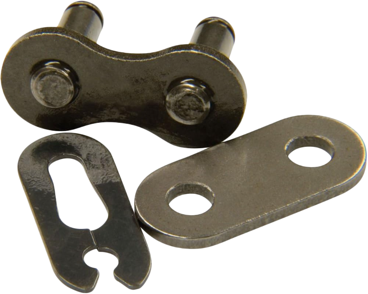 RK Excel 530KS motorcycle drive chain with clip master link for 250cc and 400cc bikes, shown in image.