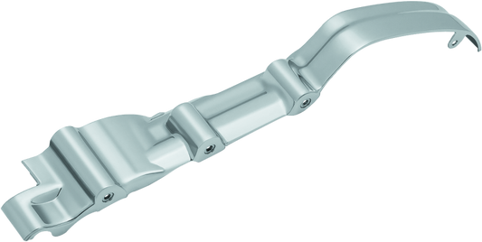 Kuryakyn Chrome Inner Primary Cover for Harley Davidson Touring Models, showing shiny chrome finish and detailed design.