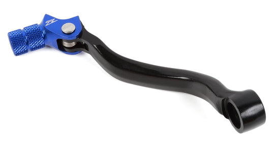 ZETA forged shift lever for Husqvarna models ZE90-4426, showing a close-up of the durable, black metal motorcycle gear shift lever.