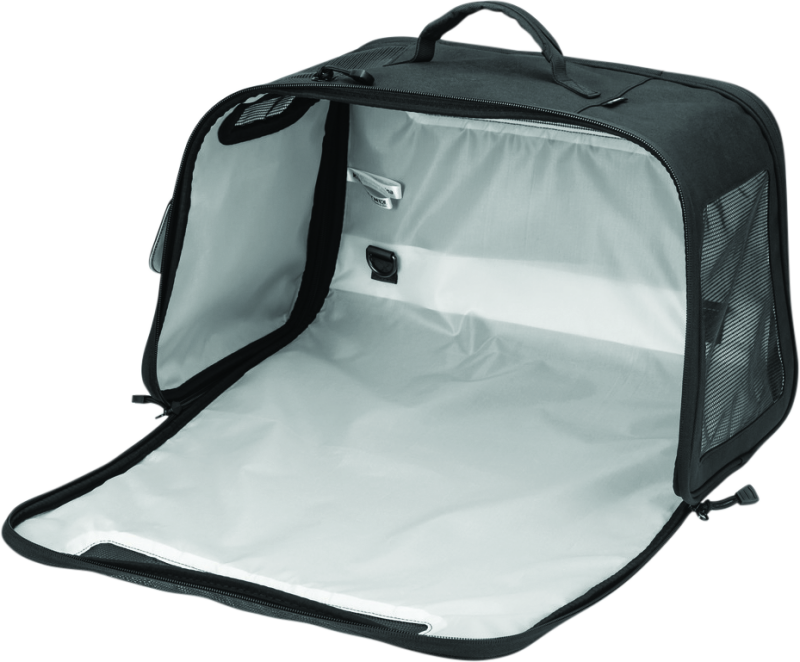 Kuryakyn Pet Palace Flyweight Carrier for travel and powersports, lightweight pet carrier with mesh sides and secure zipper closure