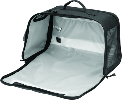 Kuryakyn Pet Palace Flyweight Carrier for travel and powersports, lightweight pet carrier with mesh sides and secure zipper closure