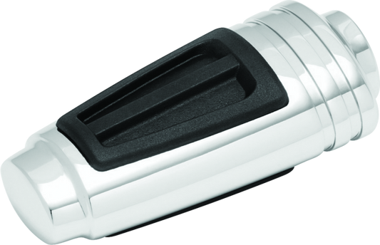 Chrome Kuryakyn Comfort Shift and Brake Peg for motorcycle, featuring ergonomic design and polished chrome finish.