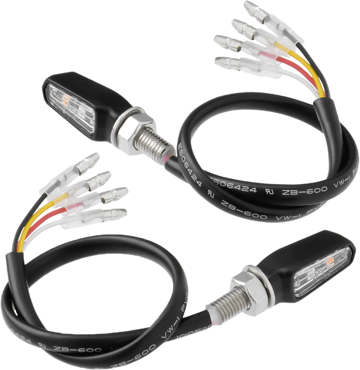 ZETA, ZETA 701 LED Turn Signal with Clear Lens and Matte Black Body – Reliable 12V Motorcycle Signal Light