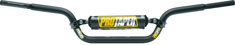 ProTaper Honda Mini Micro Bar handlebar by Bill's Exhausts, black metal with mounting clamps and textured grip area.