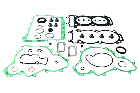 QuadBoss complete gasket set with oil seals for Polaris RZR XP 900 (2011-2013), featuring various gaskets and seals for engine repair