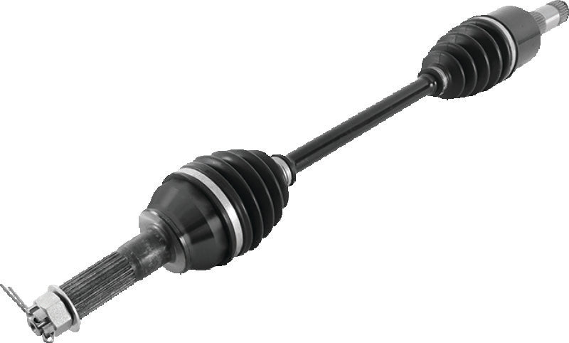 QuadBoss rear left rugged axle for Polaris Ranger 900 Diesel 2011-2014, part number 609257, showing the sturdy axle component