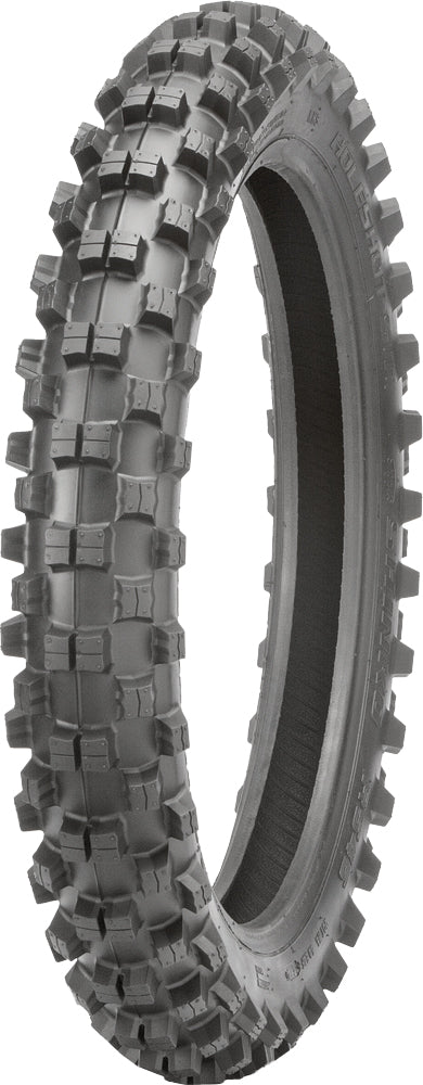 SHINKO Tire 546 Series rear 100/90-19 57M bias tire for all-terrain performance, shown mounted on motorcycle wheel.