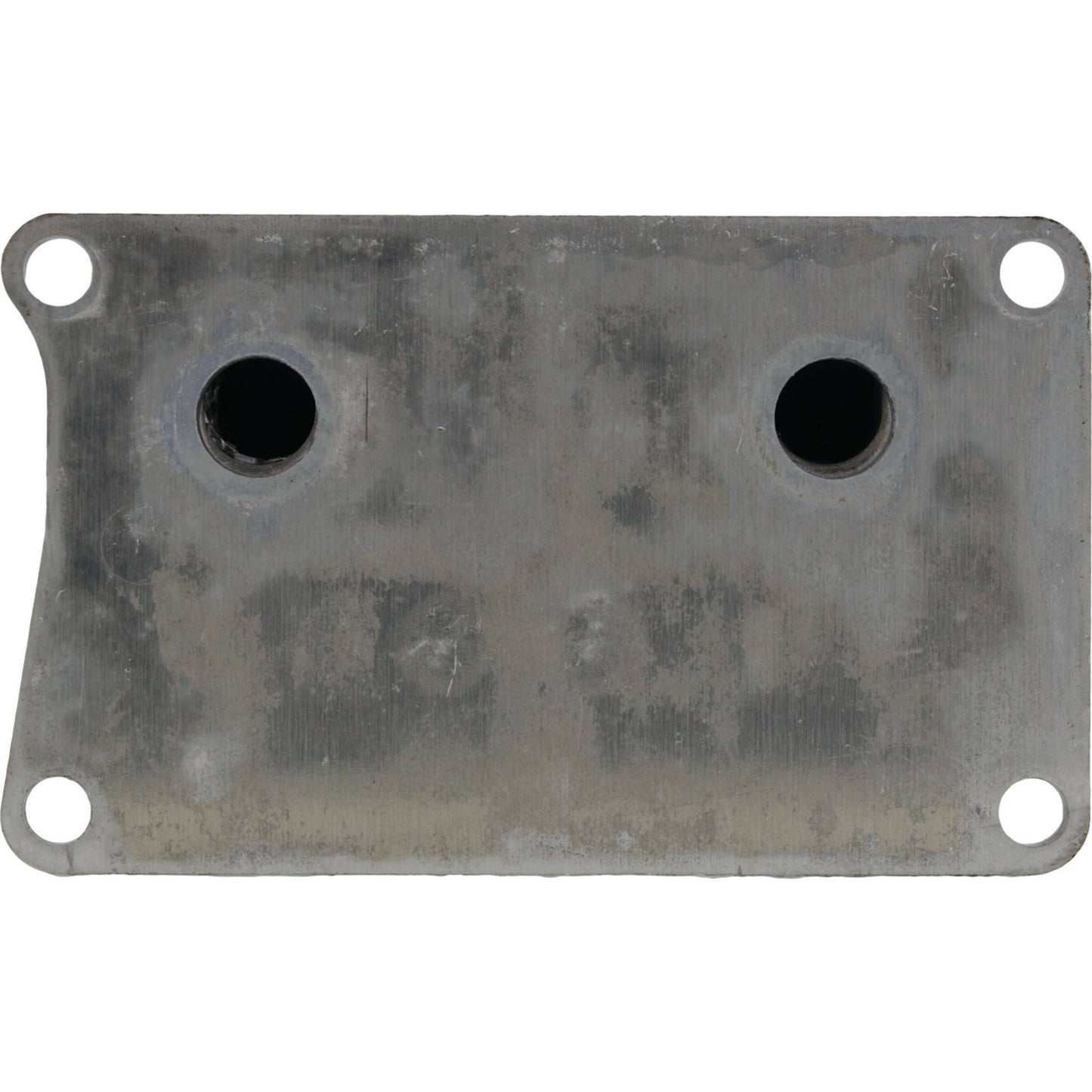 ALL BALLS OEM replacement oil cooler for Polaris, compact metal component with inlet and outlet fittings, designed for engine cooling.