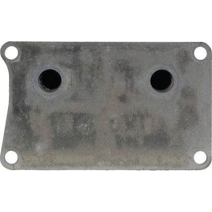 ALL BALLS OEM replacement oil cooler for Polaris, compact metal component with inlet and outlet fittings, designed for engine cooling.