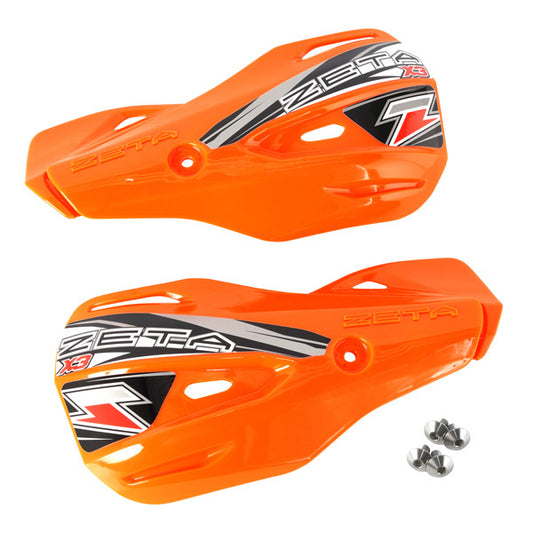 ZETA, ZETA X3 Handguard Shield Orange with Adjustable Master Cylinder Guard Model ZE72-0409
