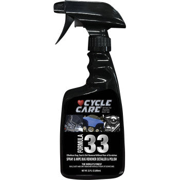 Cycle Care Formula 33 Spray & Wipe, Bug Remover, Detailer, & Polish