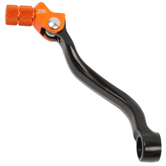 ZETA forged shift lever for KTM motorcycles, model ZE90-4413, in black with textured grip for easy shifting.