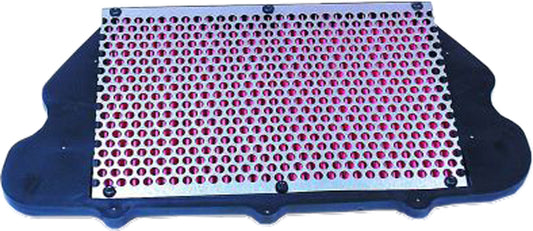 HIFLOFILTRO HFA1910 air filter for high-performance engines, showing the clean, rectangular filter element with branding details.