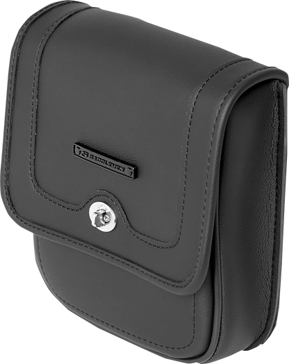 SADDLEMEN Handlebar Bag D144 for motorcycle seats, featuring durable material and secure mounting, compatible with various bike models.