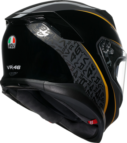 AGV K7 motorcycle helmet in size XL with advanced ventilation and aerodynamic design, featuring a sleek black finish.
