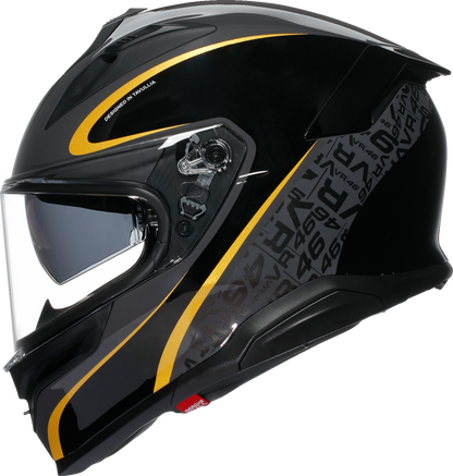 AGV K7 helmet Flow 46 XL motorcycle helmet with advanced ventilation and aerodynamic design, shown from a front view.