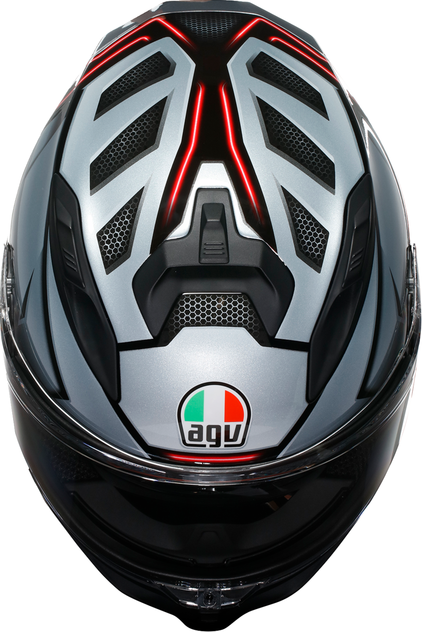 AGV K7 Jaeger Helmet - Silver/Black