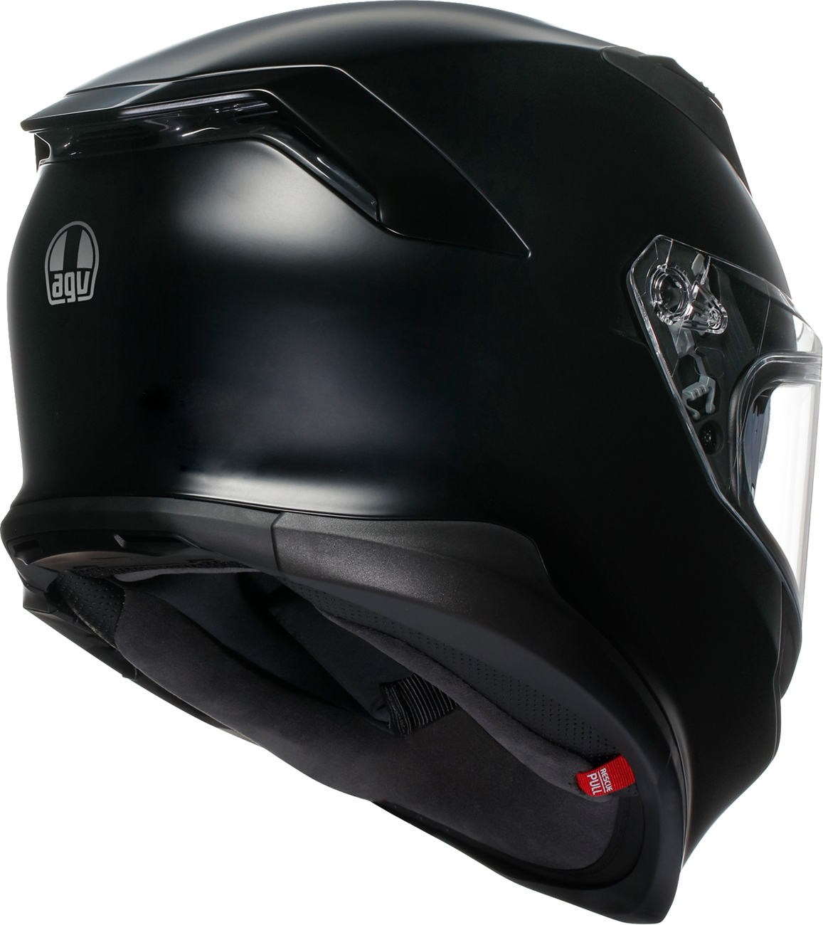 AGV K7 Mono helmet in matte black, small size, featuring aerodynamic design and ventilation, part number 2118399004-001-S.