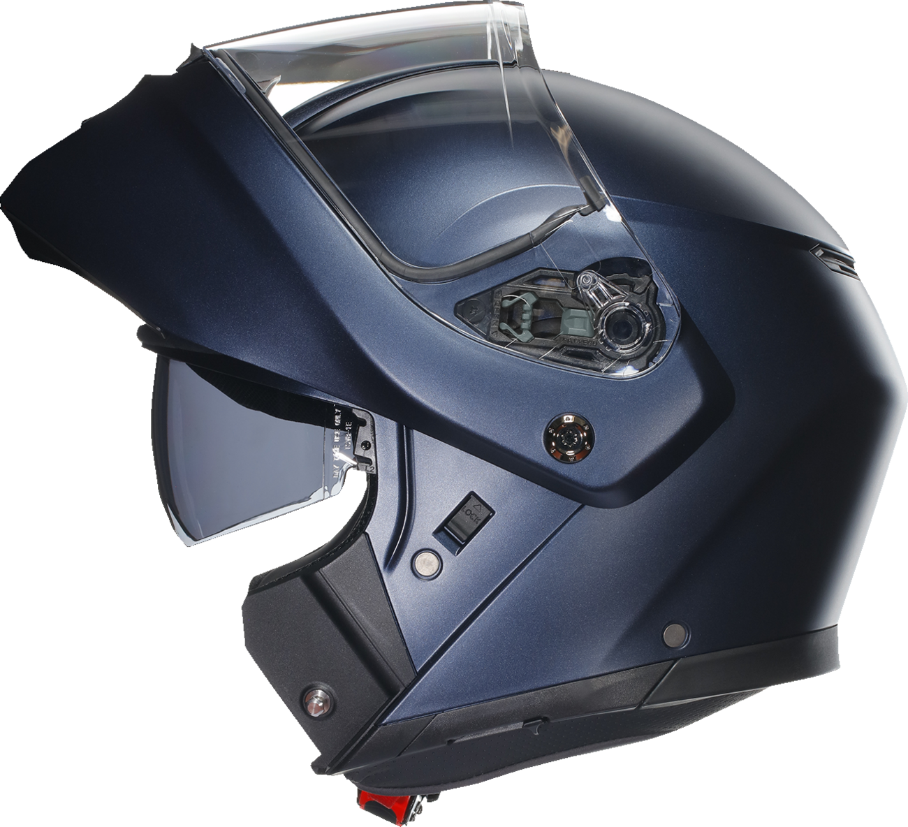 AGV Streetmodular helmet in matte blue, small size, showcasing sleek design and advanced safety features.