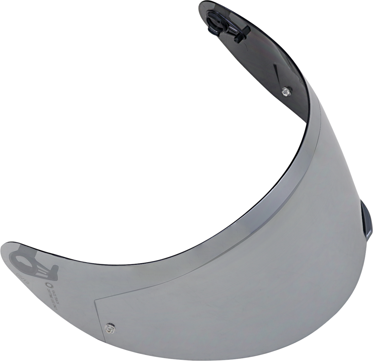 AGV K1 S, K3 SV, K5 S helmet replacement shield in iridium silver with Pinlock® 70 MaxVision™ compatibility.