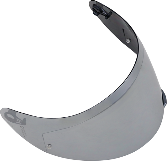AGV K1 S, K3 SV, K5 S helmet replacement shield in iridium silver with Pinlock® 70 MaxVision™ compatibility.