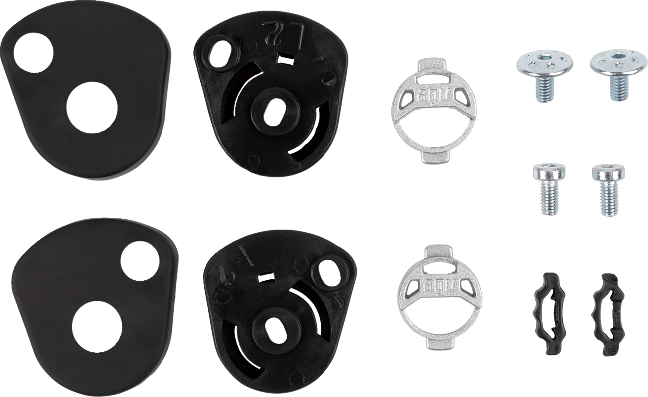 AGV K6/K6 S Visor Mechanism Kit - Gray (Part Number 20KR630002001)