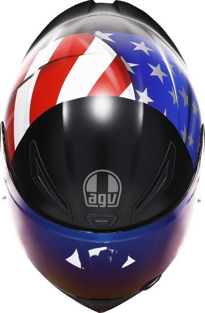 AGV K1 S Helmet with US Flag Design - Red, White & Blue, Extra Small (XS) 2118394003-068