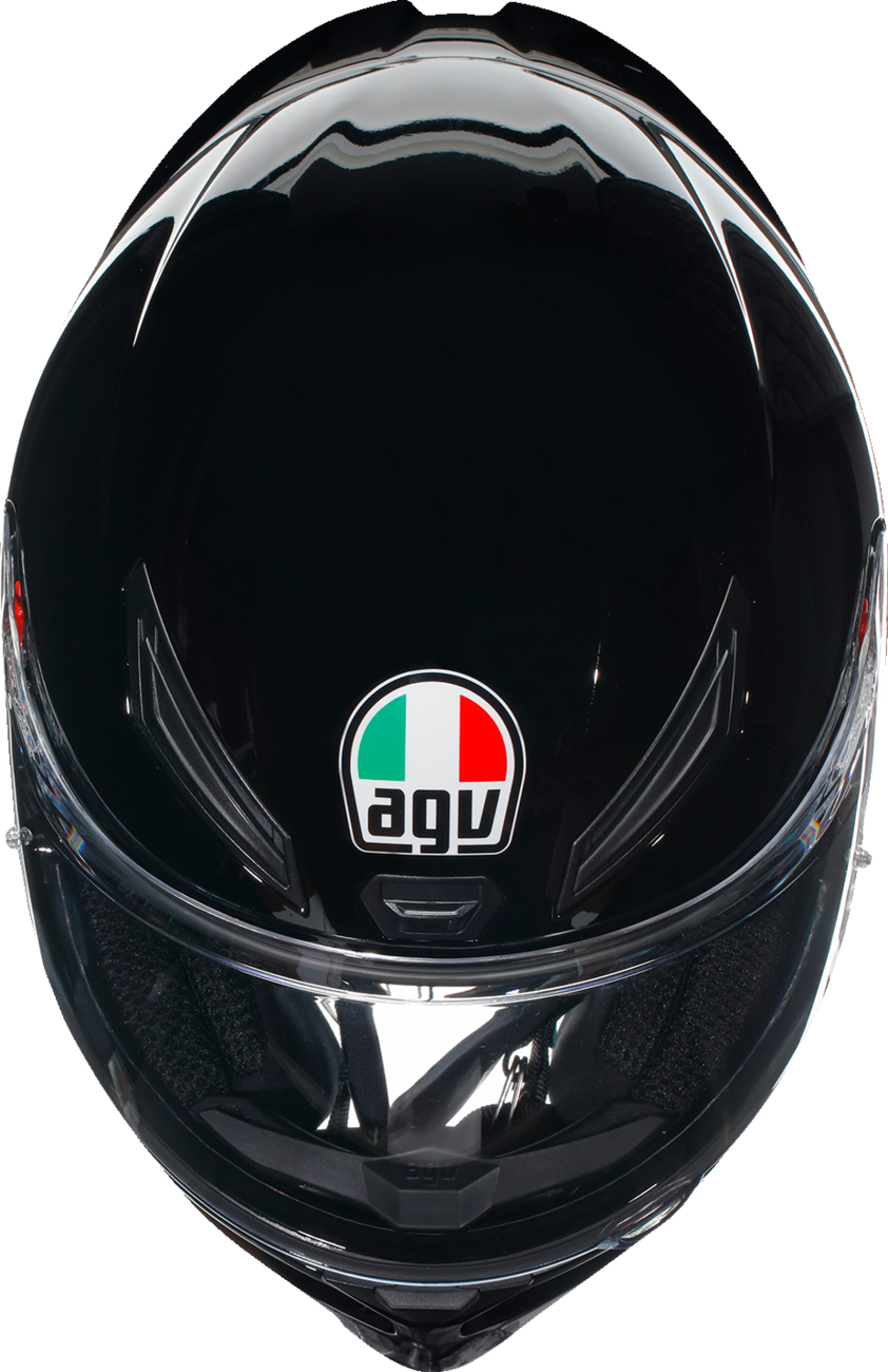 AGV K1 S Motorcycle Helmet - Black, 2XL, with Double D Retention System and Ventilation