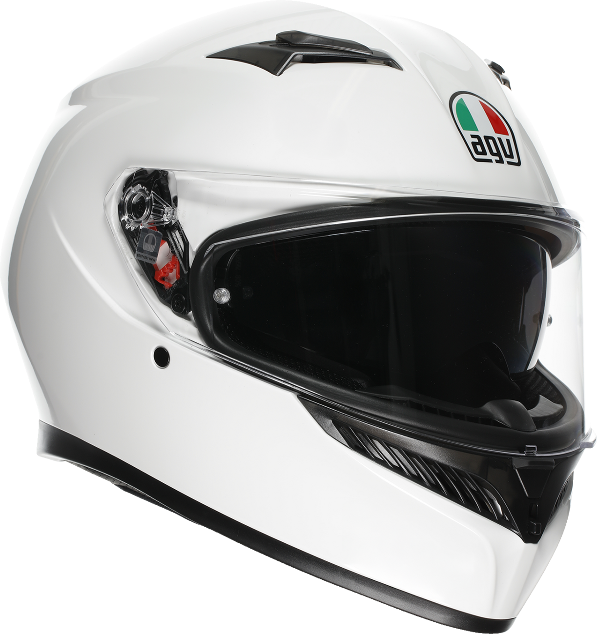 AGV K3 Helmet Mono White Small 2118381004-022-S with Pinlock® Lens and Advanced Ventilation