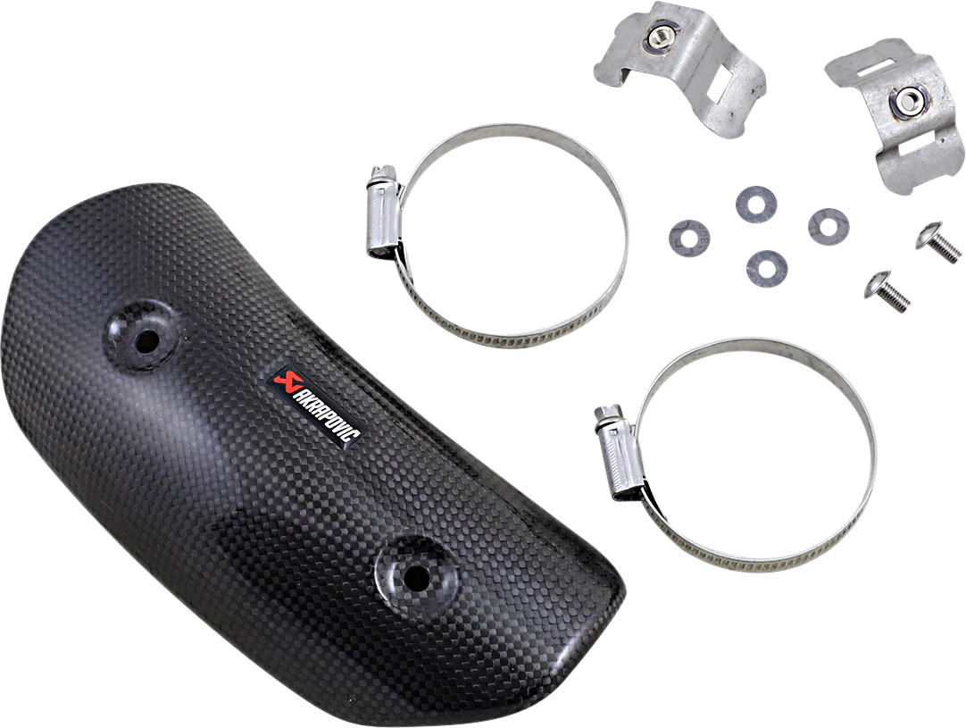 AKRAPOVIC Carbon Fiber Heat Shield P-HSB10R8/1H for Enhanced Motorcycle Appearance and Protection