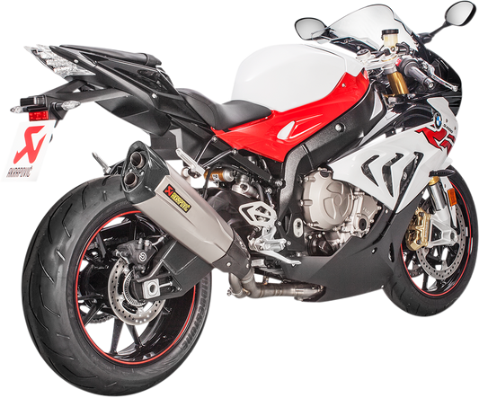 AKRAPOVIC E-B10R6 stainless steel header for motorcycle, showcasing the sleek, polished exhaust header for enhanced performance and sound.