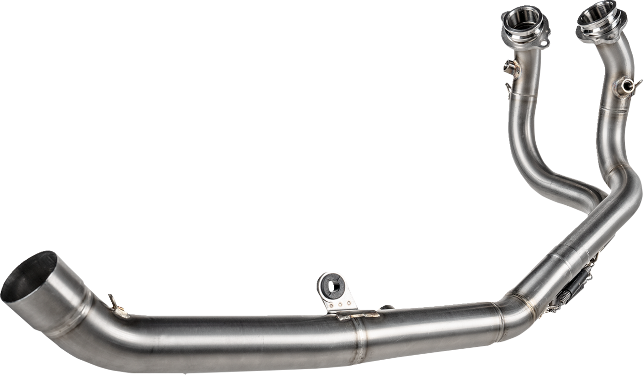 AKRAPOVIC stainless steel header pipe for Honda CRF1100L Africa Twin E-H11R1 motorcycle, performance upgrade with visible pipe details.