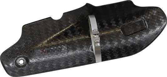 AKRAPOVIC heat shield P-HSB12SO8 for enhanced exhaust protection, showing the sleek metal design and mounting features.