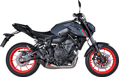 AKRAPOVIC Racing Line Exhaust System for Yamaha MT-07/XSR 700 – Titanium (Part S-Y7R8-HEGEHT/1)