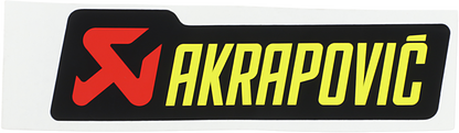 AKRAPOVIC replacement sticker P-HST2AL for exhaust system branding, featuring the AKRAPOVIC logo and product identification.