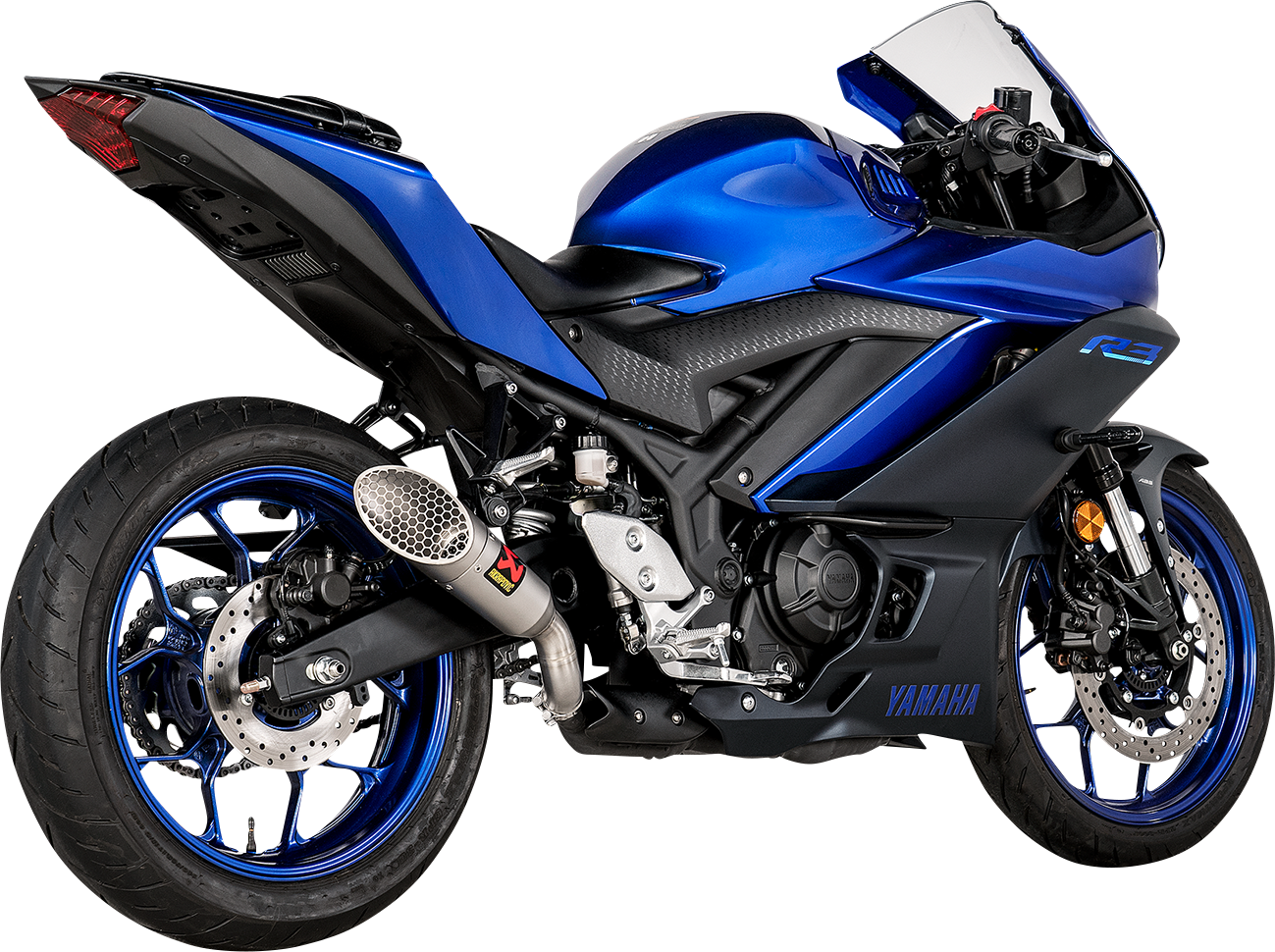 AKRAPOVIC Slip-On Line Muffler with Titanium End Cap for Yamaha YZF-R3 (Part S-Y3SO6-IVOSS)