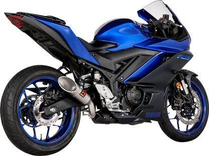AKRAPOVIC Slip-On Line Muffler with Titanium End Cap for Yamaha YZF-R3 (Part S-Y3SO6-IVOSS)